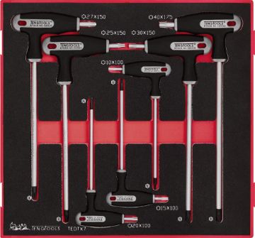 Picture of Teng Tools T-Handle TX Key Set FOAM2 7 Pieces - TEDTX7