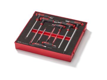 Picture of Teng Tools T-Handle Ball Point Hex Key Set FOAM2 7 Pieces - TEDHEX7