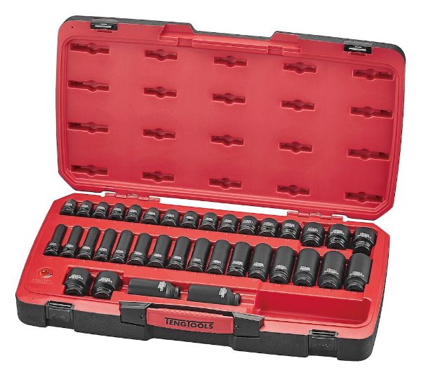 Picture of Teng Tools MECCA PRO 1/2" Impact Socket Set DIN 40 Pieces - T9240