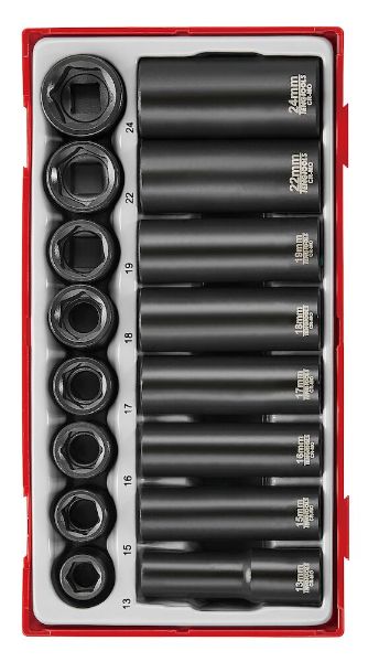 Picture of Teng Tools 1/2" Impact Socket Set ANSI TT1 16 Pieces - TT9116N