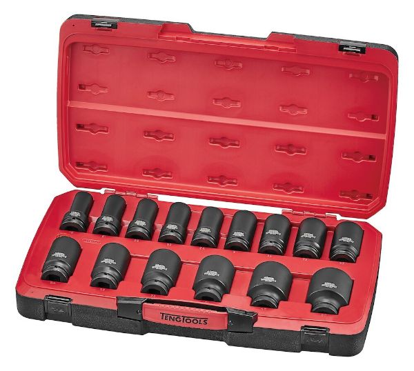 Picture of Teng Tools MECCA PRO 3/4" Deep Impact Socket Set DIN 17 Pieces - T9417L