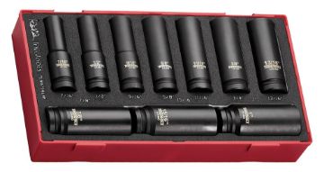 Picture of Teng Tools 1/2" Deep Impact Socket Set AF DIN FOAM1 14 Pieces - TEA9214LAF
