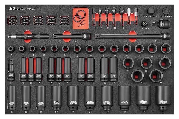 Picture of Teng Tools 1/2" square drive impact socket set 103 pieces - TTEISK103