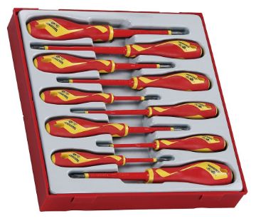 Picture of Teng Tools Insulated Screwdriver Set Mixed TT2 10 Pieces - TTDV910N