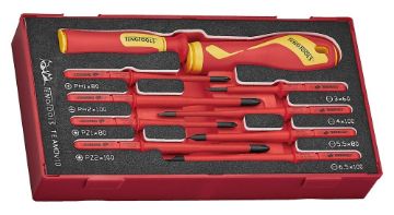 Picture of Teng Tools Insulated Interchangeable Blade Set FOAM1 10 Pieces - TEAMDV10