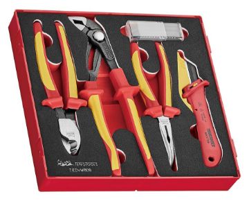 Picture of Teng Tools Insulated Plier & Knife Set FOAM2 8 Pieces - TEDVMB08