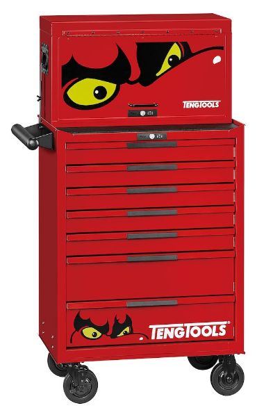 Picture of Teng Tools 26" PRO35™ stack FOAM tool kit 418 pieces red - TKS26R418F