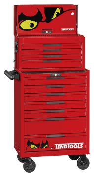 Picture of Teng Tools 26" PRO35™ stack FOAM tool kit 418 pieces red - TKS26R418F