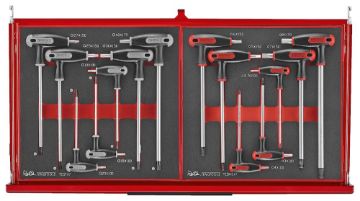 Picture of Teng Tools 26" PRO35™ stack FOAM tool kit 418 pieces red - TKS26R418F