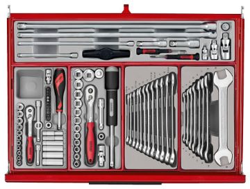 Picture of Teng Tools 26" PRO35™ roller cabinet tool kit 516 pieces red - TKW26R516T