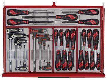 Picture of Teng Tools 26" PRO35™ roller cabinet tool kit 516 pieces red - TKW26R516T