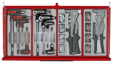 Picture of Teng Tools 26" PRO35™ Mega Master tool kit, 1033 pieces, red - TKS26R1033T