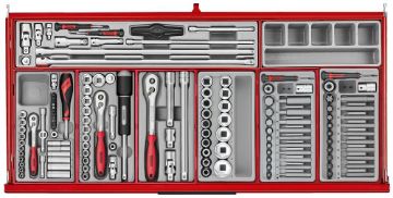 Picture of Teng Tools 37" PRO35™ roller cabinet tool kit 595 pieces red - TKW37R595T