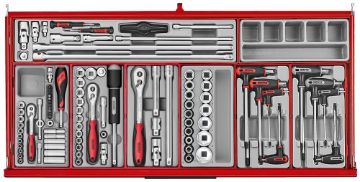 Picture of Teng Tools 37" PRO35™ roller cabinet tool kit 663 pieces red - TKW37R663T