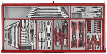 Picture of Teng Tools 37" PRO35™ roller cabinet tool kit 663 pieces red - TKW37R663T