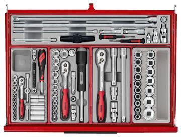 Picture of Teng Tools 26" PRO35™ roller cabinet tool kit 628 pieces red - TKW26R628T