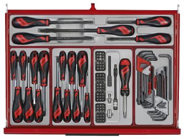 Picture of Teng Tools 26" PRO35™ roller cabinet tool kit 628 pieces red - TKW26R628T