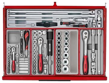 Picture of Teng Tools 53" PRO35™ roller cabinet tool kit 615 pieces red - TKW53R615T