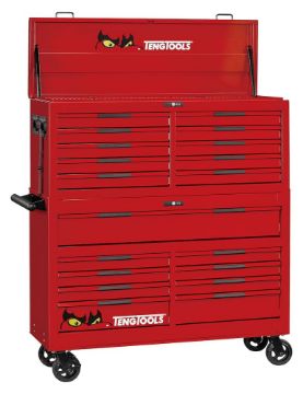 Picture of Teng Tools 53" PRO35™ Monster stack FOAM tool kit 1133 pieces red - TKS53R1133F
