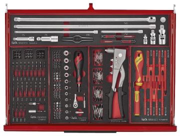 Picture of Teng Tools 53" PRO35™ Monster stack FOAM tool kit 1133 pieces red - TKS53R1133F