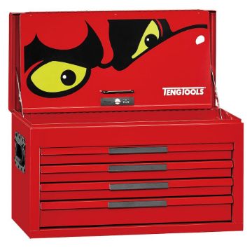 Picture of Teng Tools 26" PRO35™ tool chest 4 drawers red - TST26R4