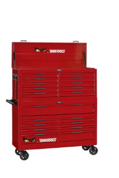 Picture of Teng Tools 53" PRO35™ stack tool storage 19 drawers red - TSS53R19