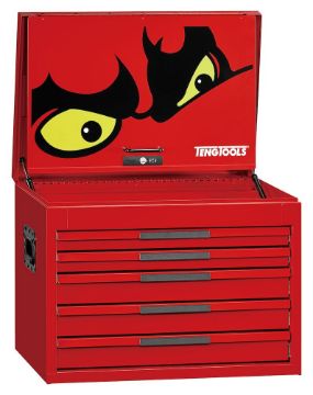 Picture of Teng Tools 26" PRO35™ deep tool chest 5 drawers red - TST26R5F
