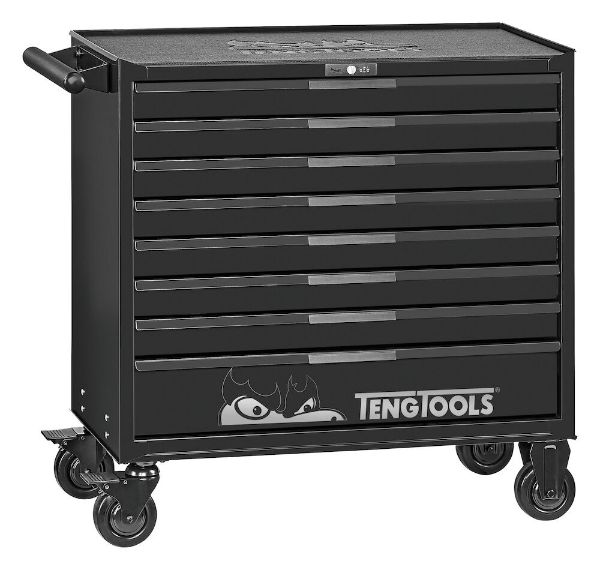 Picture of Teng Tools 37" PRO35™ roller cabinet 8 drawers black - TSW37B8