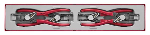 Picture of Teng Tools Circlip Plier Set PRO 40-100 mm TTX4 4 Pieces - TTX474-9E