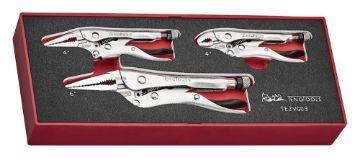 Picture of Teng Tools Power Grip Plier Set FOAMX2 3 Pieces - TEZVG03