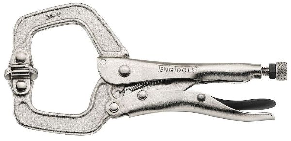 Picture of Teng Tools Swivel C Clamp Power Grip Plier 172mm - 406-6P