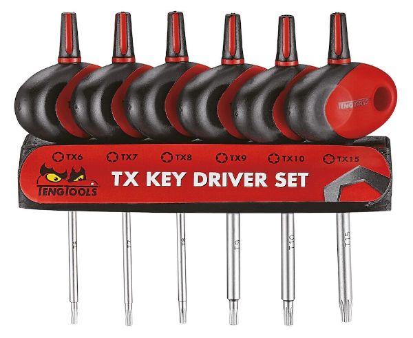 Picture of Teng Tools Mini TX T-Handle Screwdriver Set 6 Pieces - MDM706TXT