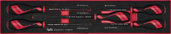 Picture of Teng Tools Power Through Screwdriver Set FOAMX4 5 Pieces - TEXMDTN