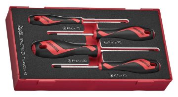 Picture of Teng Tools Screwdriver Set PH/PZ FOAM1 4 Pieces - TEAMD04N1