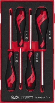 Picture of Teng Tools Screwdriver Set TX FOAM1 4 Pieces - TEAMD04TXN
