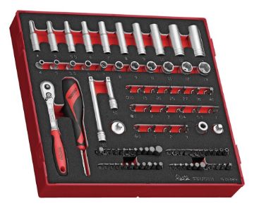 Picture of Teng Tools 1/4" Socket Set 6 pt FOAM2 89 Pieces - TED1489