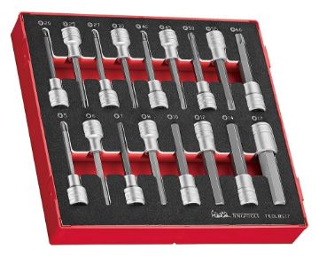 Picture of Teng Tools 1/2" Long Hex & TX Bit Socket Set FOAM2 17 Pieces - TEDLBS17