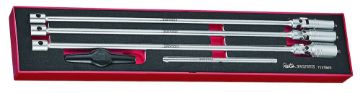 Picture of Teng Tools 3/8" T Bar Spark Plug Socket Set FOAMX4 5 Pieces - TEXTB05