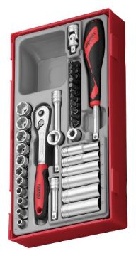Picture of Teng Tools 1/4" Socket Set 6 pt TT1 35 Pieces - TT1435