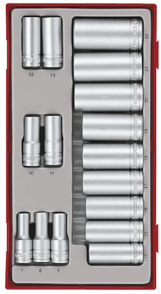 Picture of Teng Tools 3/8" Socket Set 6 pt TT1 16 Pieces - TT3816