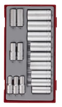 Picture of Teng Tools 3/8" Socket Set 12 pt TT1 16 Pieces - TT381612