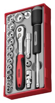 Picture of Teng Tools 3/8" Socket Set 6 pt TT1 19 Pieces - TT3819
