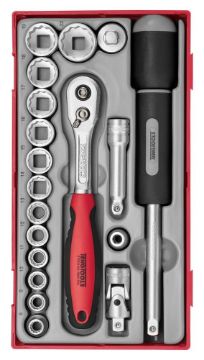 Picture of Teng Tools 3/8" Socket Set 12 pt TT1 19 Pieces - TT381912