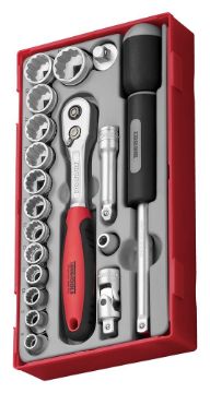 Picture of Teng Tools 3/8" Socket Set 12 pt TT1 19 Pieces - TT381912