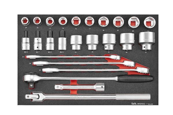 Picture of Teng Tools Metric 6-point socket & spanner set 25 pieces - TTESK25