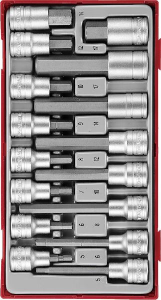 Picture of Teng Tools 1/2" Hex Bit Socket Set TT1 16 Pieces - TTHEX16