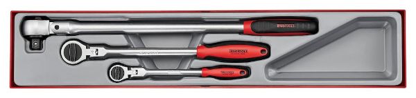 Picture of Teng Tools Long Arm Ratchet Flex Head Set TTX4 3 pieces - TTXRF03