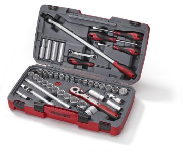 Picture of Teng Tools MECCA PRO 1/2" Socket & Tool Set mm/AF 44 Pieces - T1244