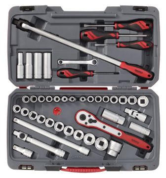 Picture of Teng Tools MECCA PRO 1/2" Socket & Tool Set mm/AF 44 Pieces - T1244