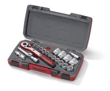 Picture of Teng Tools MECCA PRO 1/2" Socket Set 6 pt 21 Pieces - T1221-6